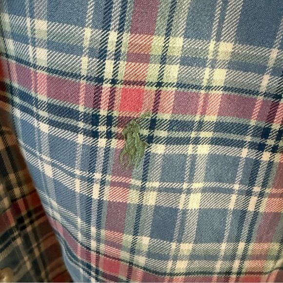 Polo Ralph Lauren Checkered Plaid Flannel Button Down XL NWOT - Picture 4 of 12